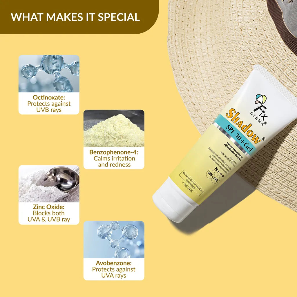 Shadow SPF 30+ Gel - 75g Pack of 2