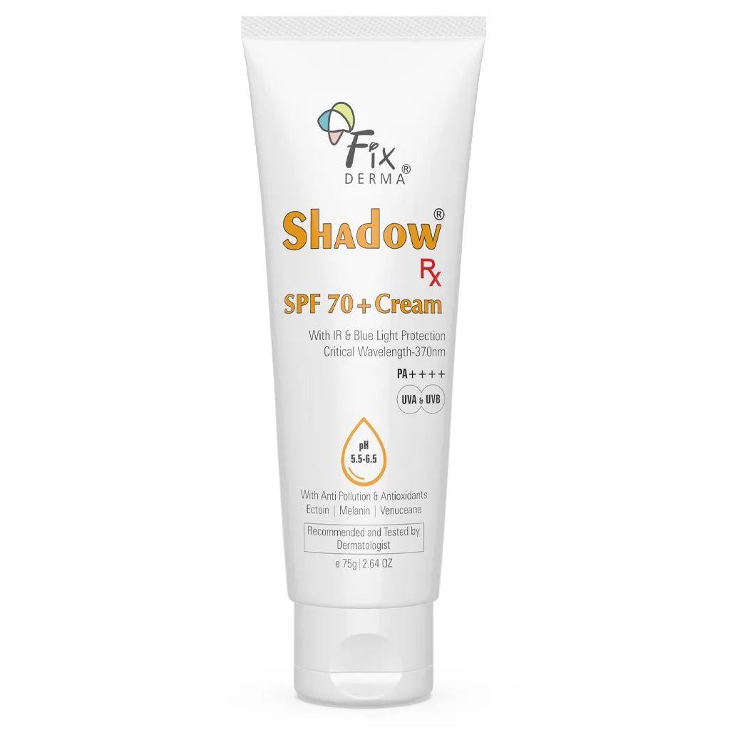 Shadow Sunscreen SPF 70+ Cream – Fixderma Skincare