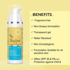 Benefits of Shadow Sunscreen SPF 30 Transparent Silicone Gel