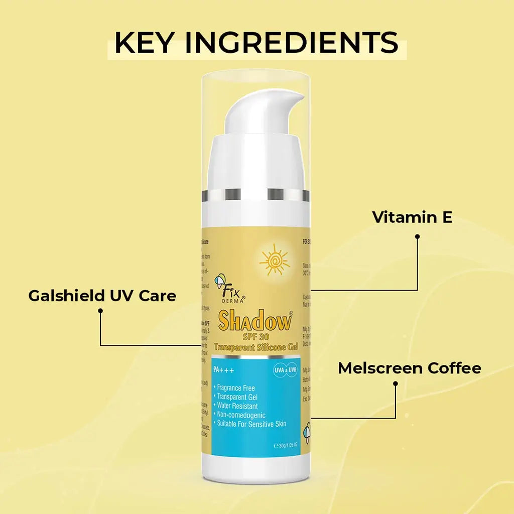 Sunscreen SPF 30 gel products